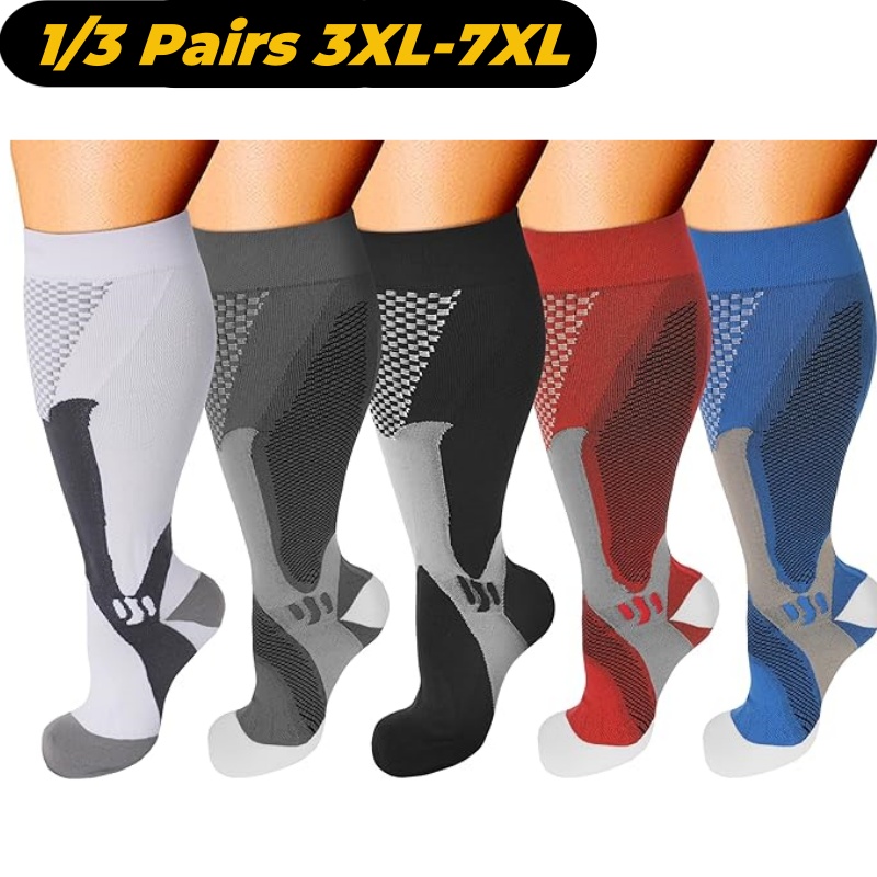 1/3Pairs 3XL-7XLPlus Size Wide - đánh giá và giá Compression Sock Medical